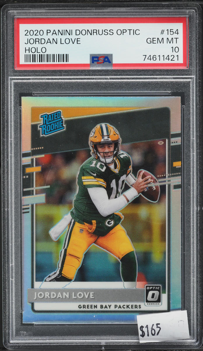 2020 Donruss Optic Holo Jordan Love ROOKIE #154 PSA 10 GEM MINT