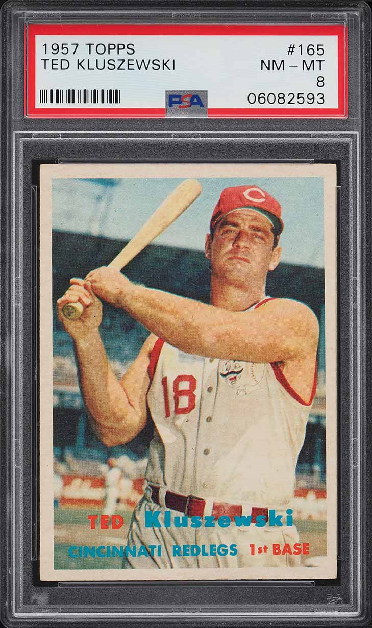 1957 Topps Ted Kluszewski #165 PSA 8 NM-MT