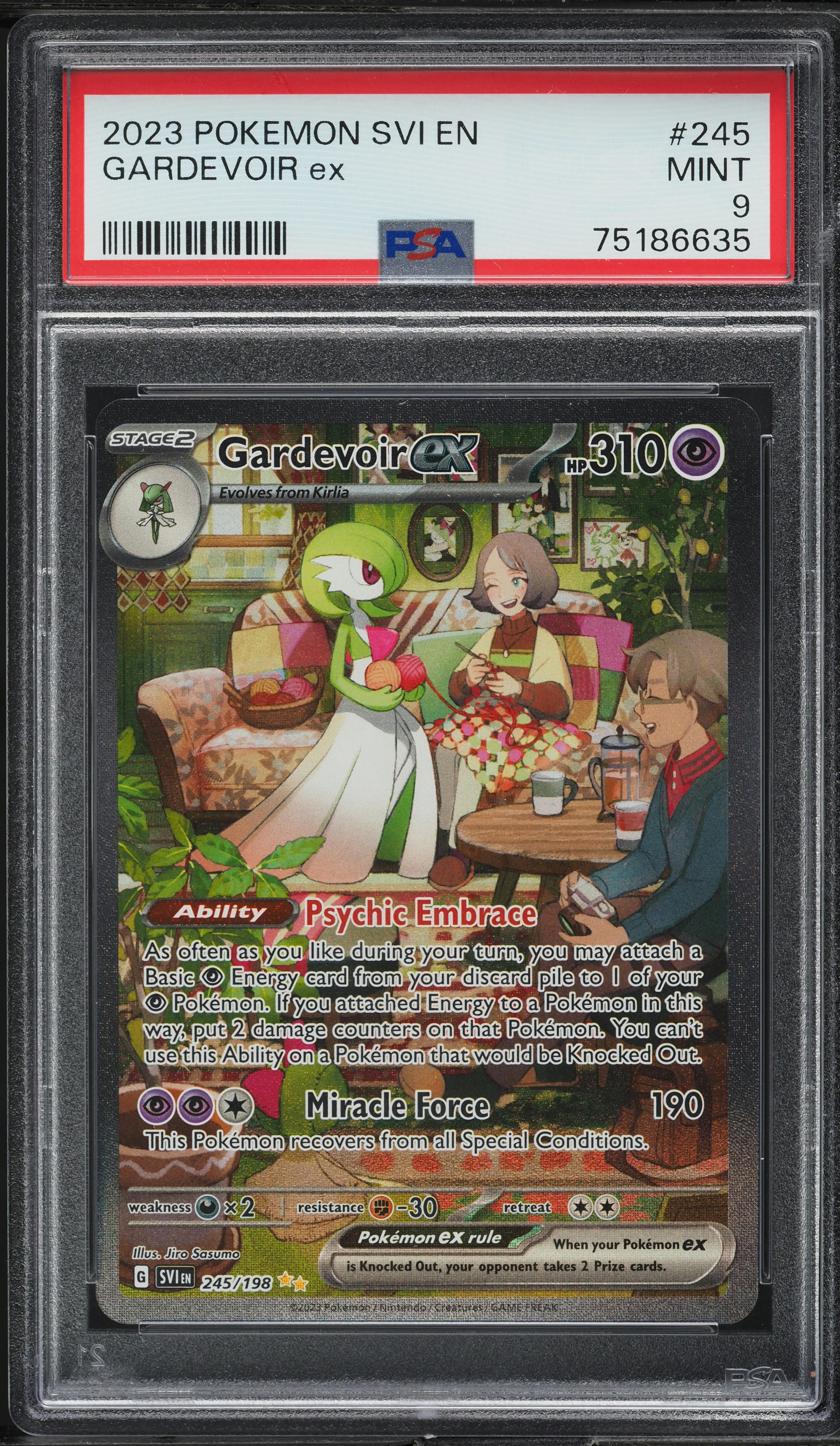 2023 Pokemon Scarlet & Violet Special Illustration Rare Gardevoir ex #245 PSA 9