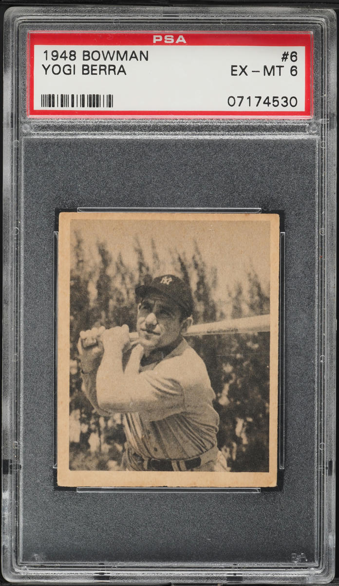 1948 Bowman Yogi Berra ROOKIE #6 PSA 6 EXMT