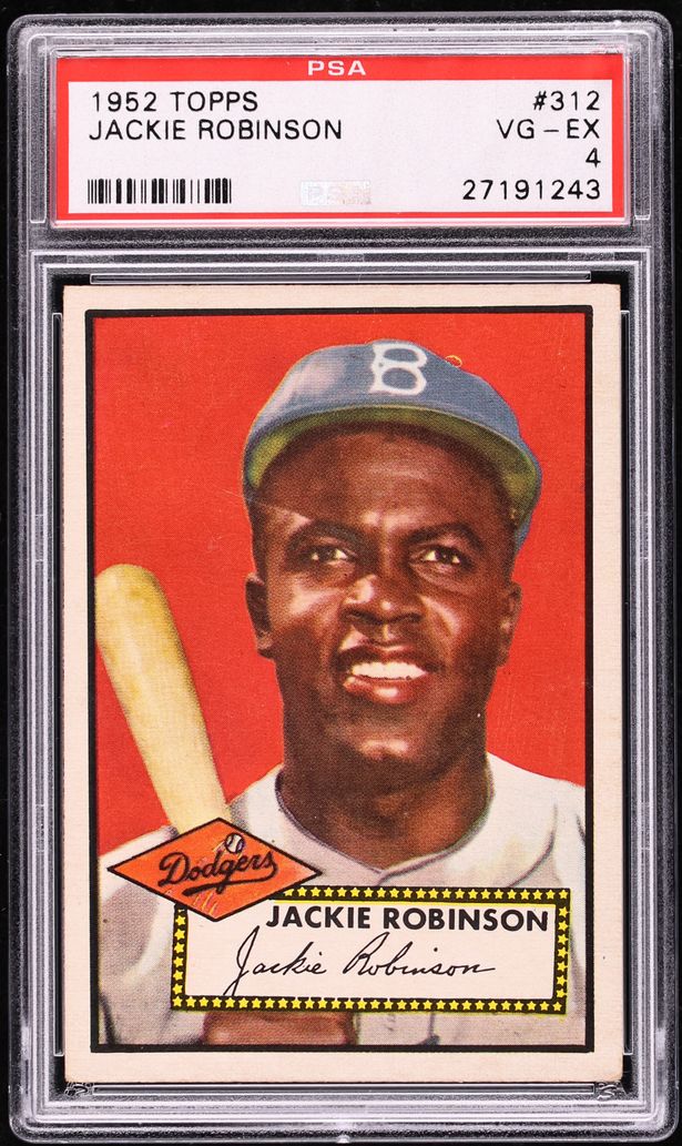 1952 Topps Jackie Robinson #312 PSA 4 VGEX