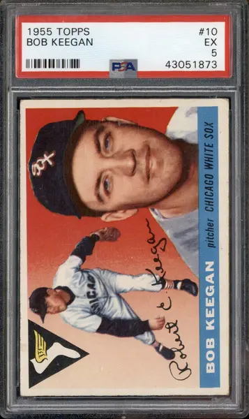 1955 Topps #10 Bob Keegan PSA 5