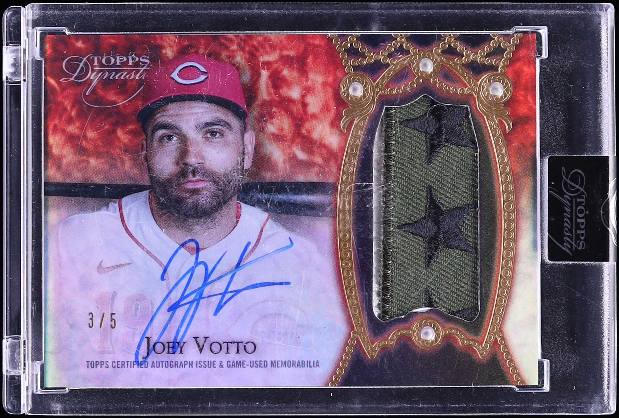 2022 Topps Dynasty Black Joey Votto PATCH AUTO /5 #DAP-JV1