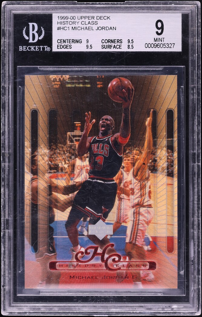 1999 Upper Deck History Class Michael Jordan #HC1 BGS 9 MINT