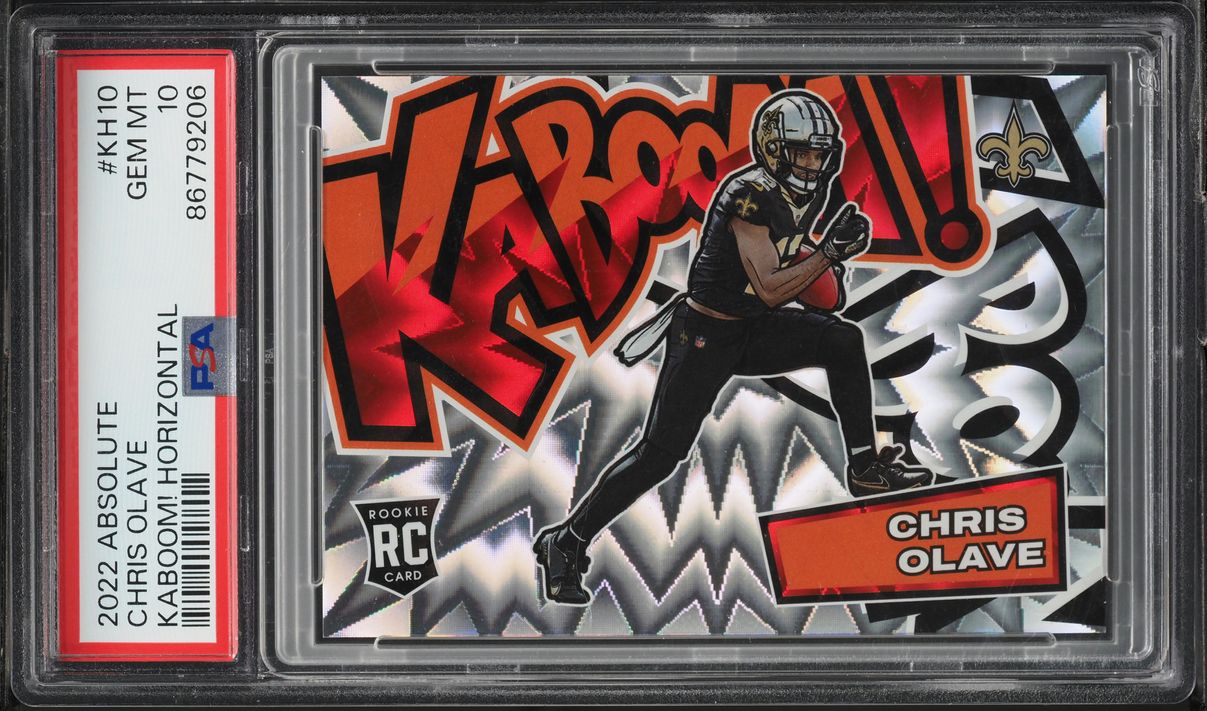 2022 Absolute Kaboom! Horizontal Chris Olave ROOKIE #KH10 PSA 10 GEM MINT