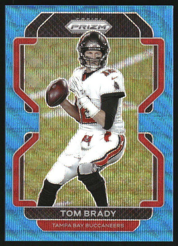 2021 Panini Prizm Prizms Blue Wave #294 Tom Brady /199
