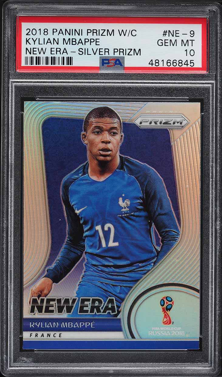 2018 Panini Prizm World Cup New Era Silver Kylian Mbappe ROOKIE #NE-9 PSA 10 GEM