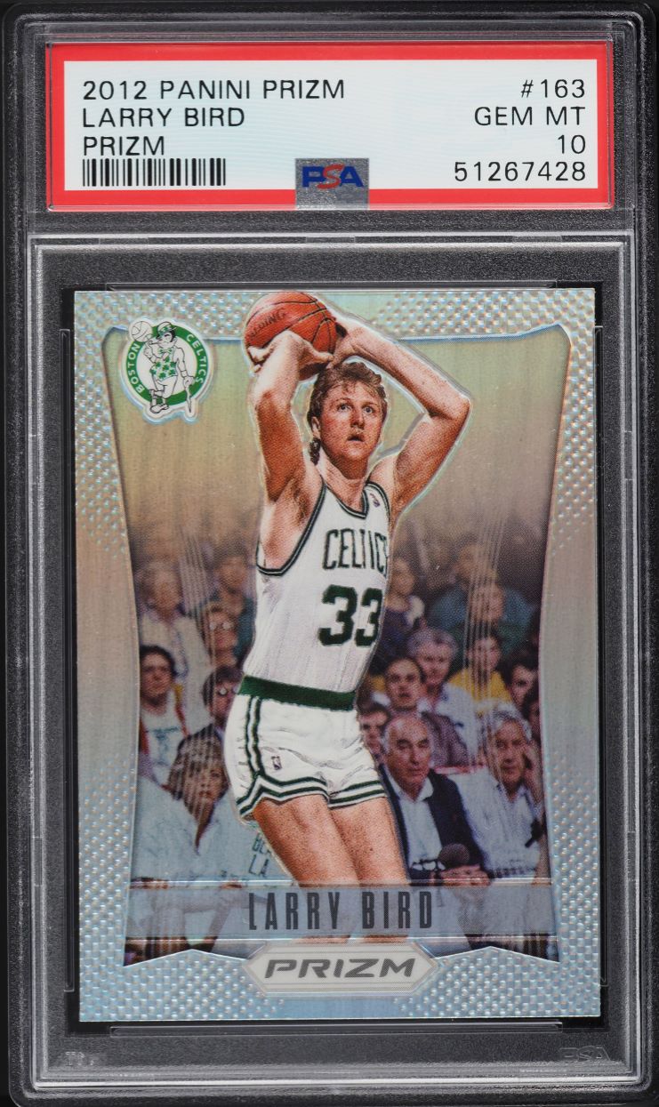 2012 Panini Prizm Silver Prizms Larry Bird #163 PSA 10 GEM MINT