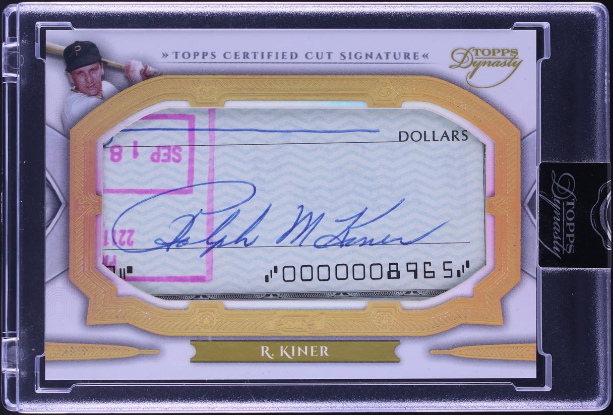 2024 Topps Dynasty Cut Ralph Kiner AUTO 1/1 #DCS-RK