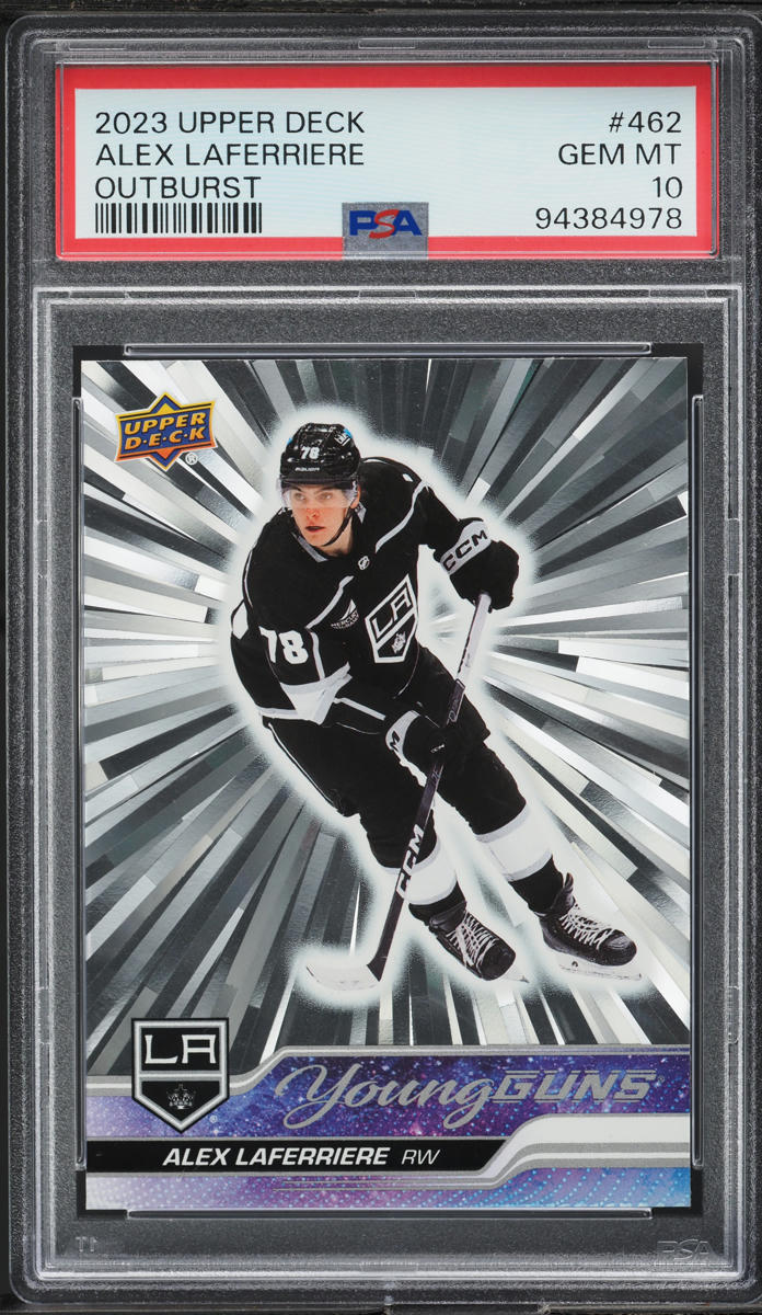 2023 Upper Deck Young Guns Outburst Alex Laferriere #462 PSA 10 GEM MINT