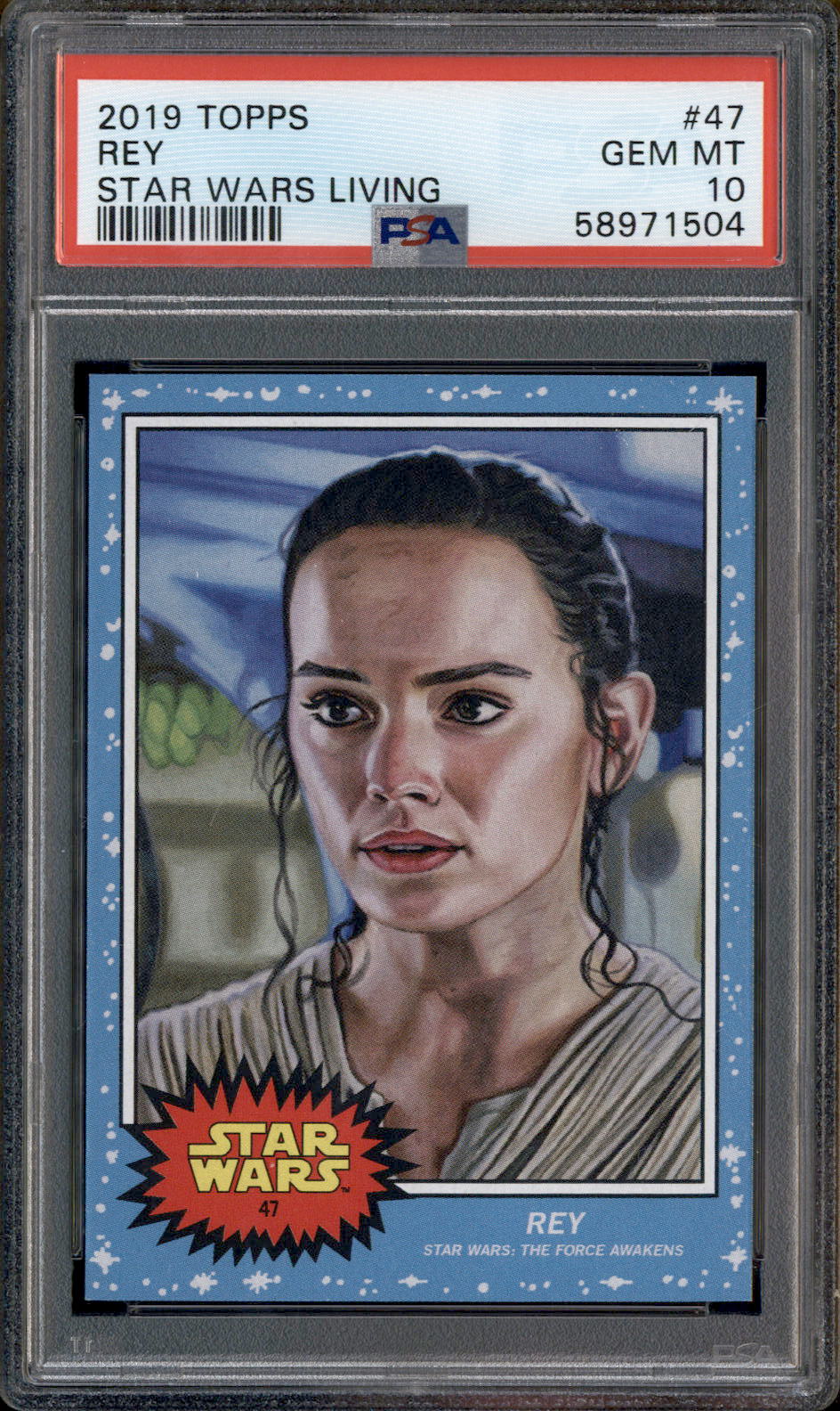 2019 Topps Star Wars Living #47 Rey PSA 10