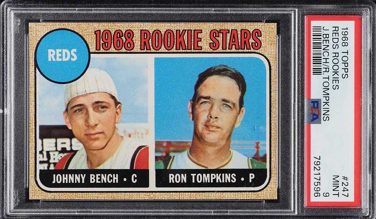 1968 Topps Johnny Bench ROOKIE #247 PSA 9 MINT