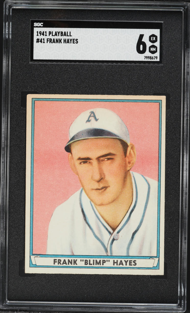 1941 Playball Frank Hayes #41 SGC 6 EXMT
