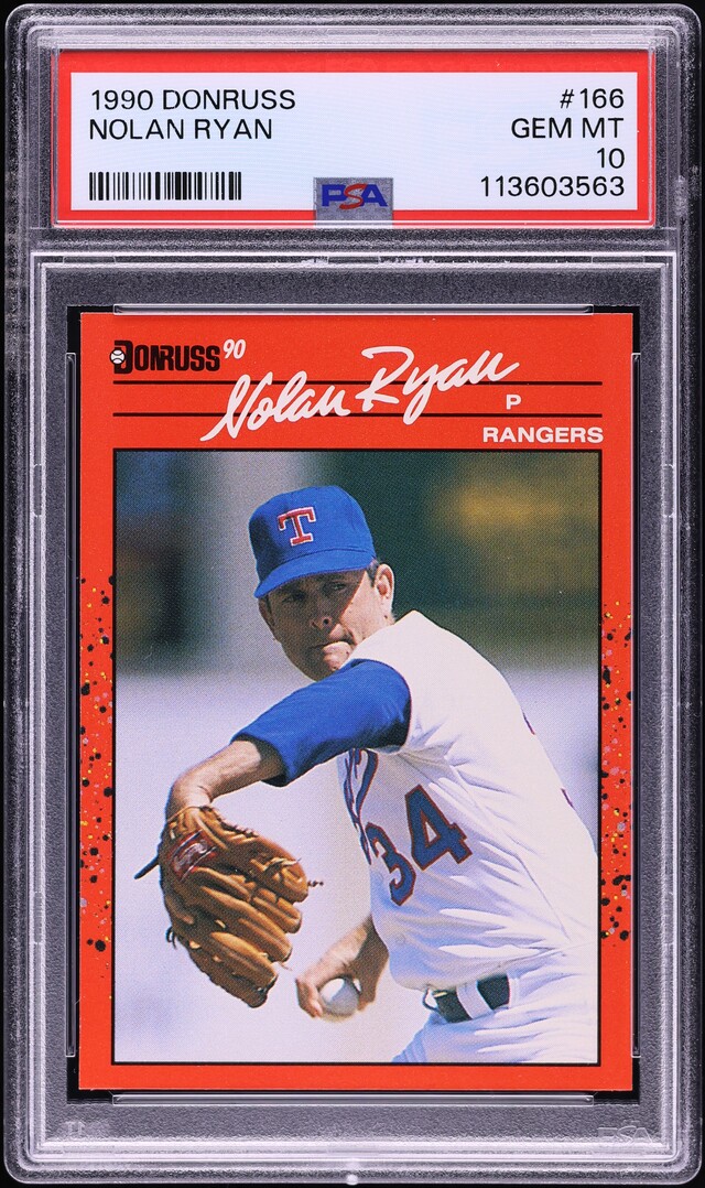 1990 Donruss Nolan Ryan #166 PSA 10 GEM MINT