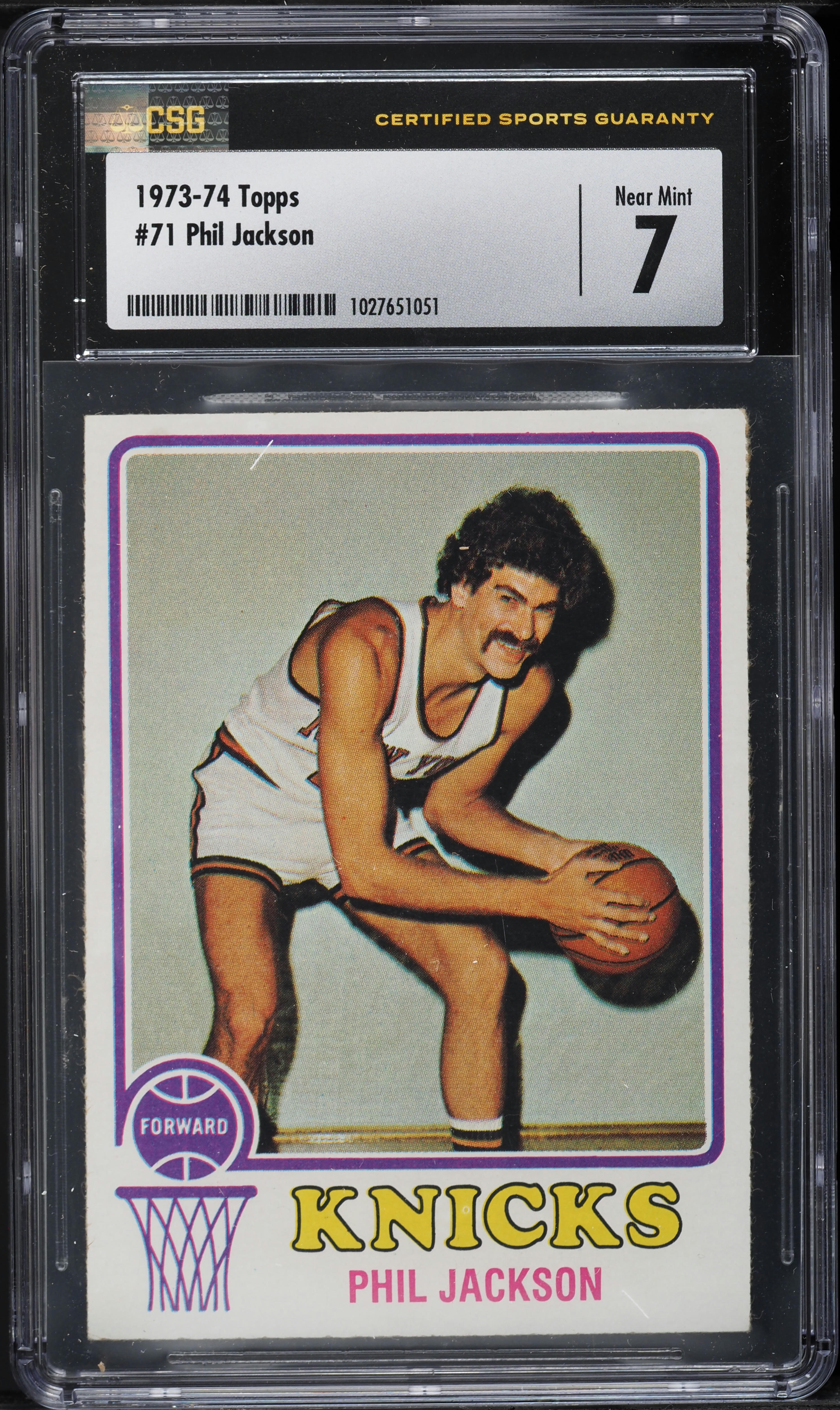 1973 Topps Basketball Phil Jackson #71 CSG 7 NRMT