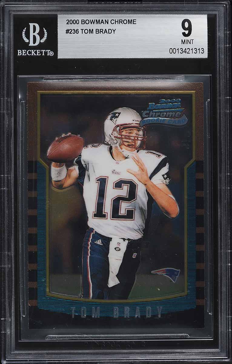 2000 Bowman Chrome Tom Brady ROOKIE #236 BGS 9 MINT