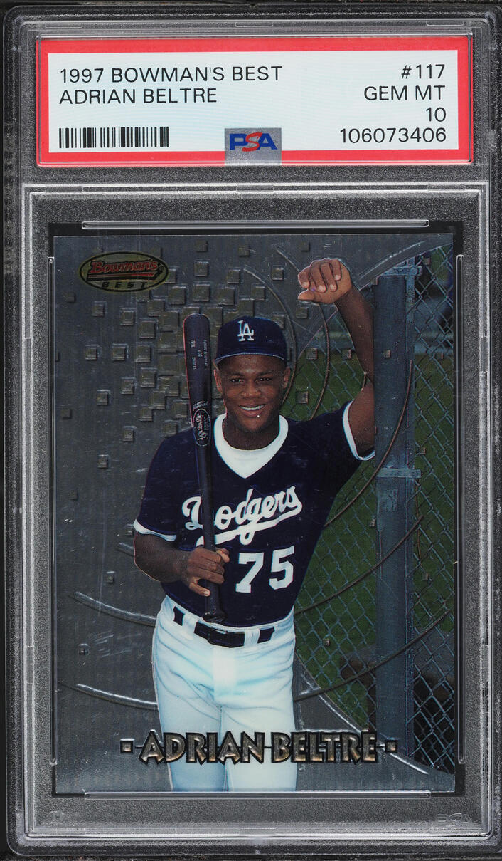 1997 Bowman's Best Adrian Beltre ROOKIE #117 PSA 10 GEM MINT