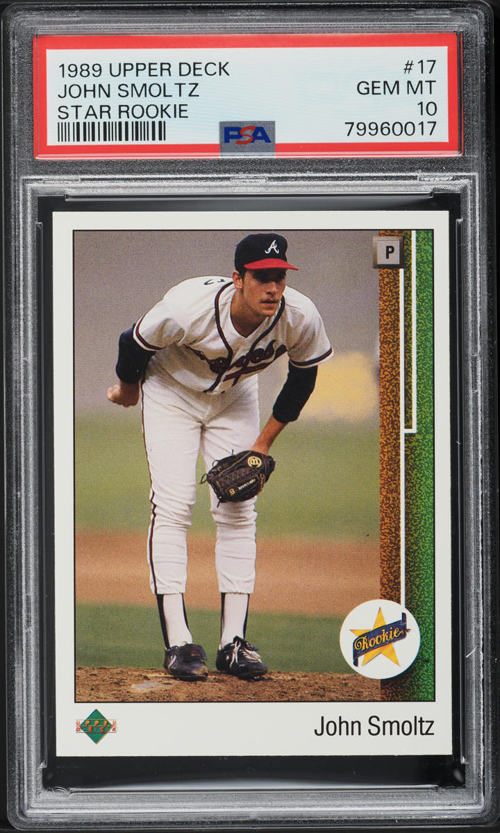 1989 Upper Deck John Smoltz ROOKIE #17 PSA 10 GEM MINT