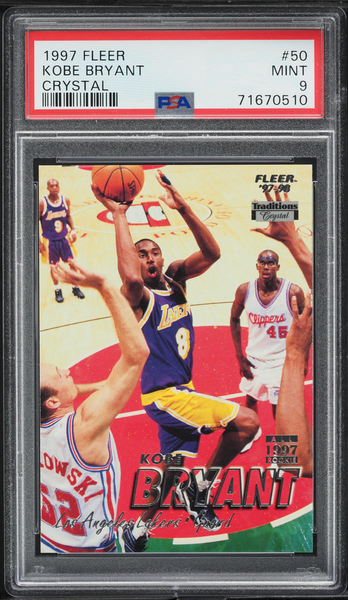 1997 Fleer Crystal Kobe Bryant #50 PSA 9 MINT