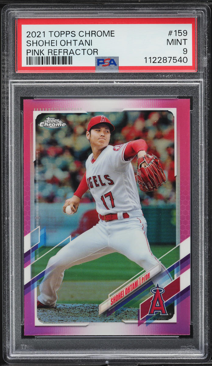 2021 Topps Chrome Pink Refractor Shohei Ohtani #159 PSA 9 MINT
