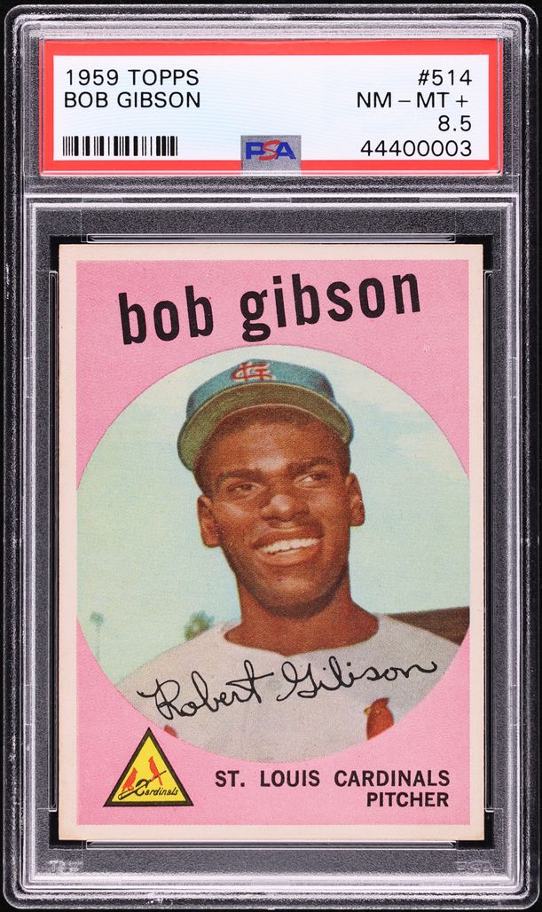 1959 Topps Bob Gibson ROOKIE #514 PSA 8.5 NM-MT+