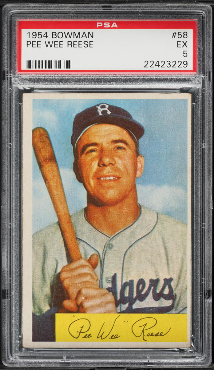 1954 Bowman Pee Wee Reese #58 PSA 5 EX