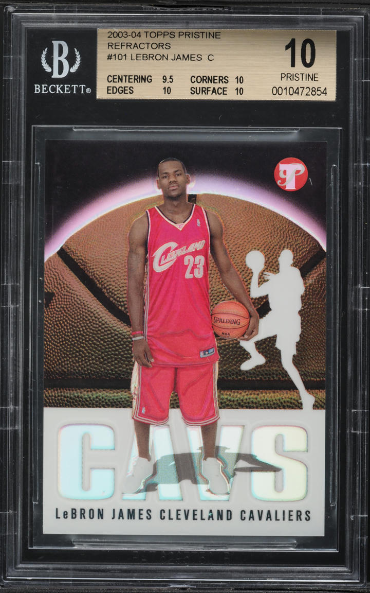 LeBron James 2003 Topps Pristine #101 Refractor /1999 Price Guide