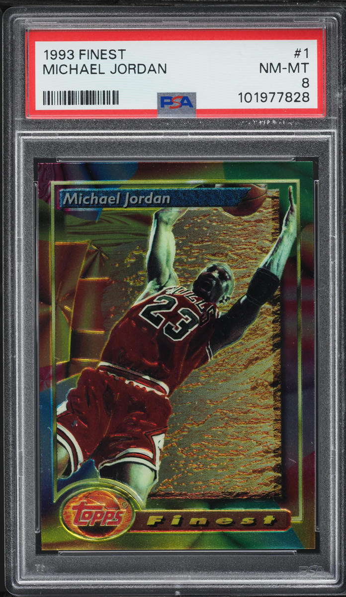 1993 Finest Basketball Michael Jordan #1 PSA 8 NM-MT