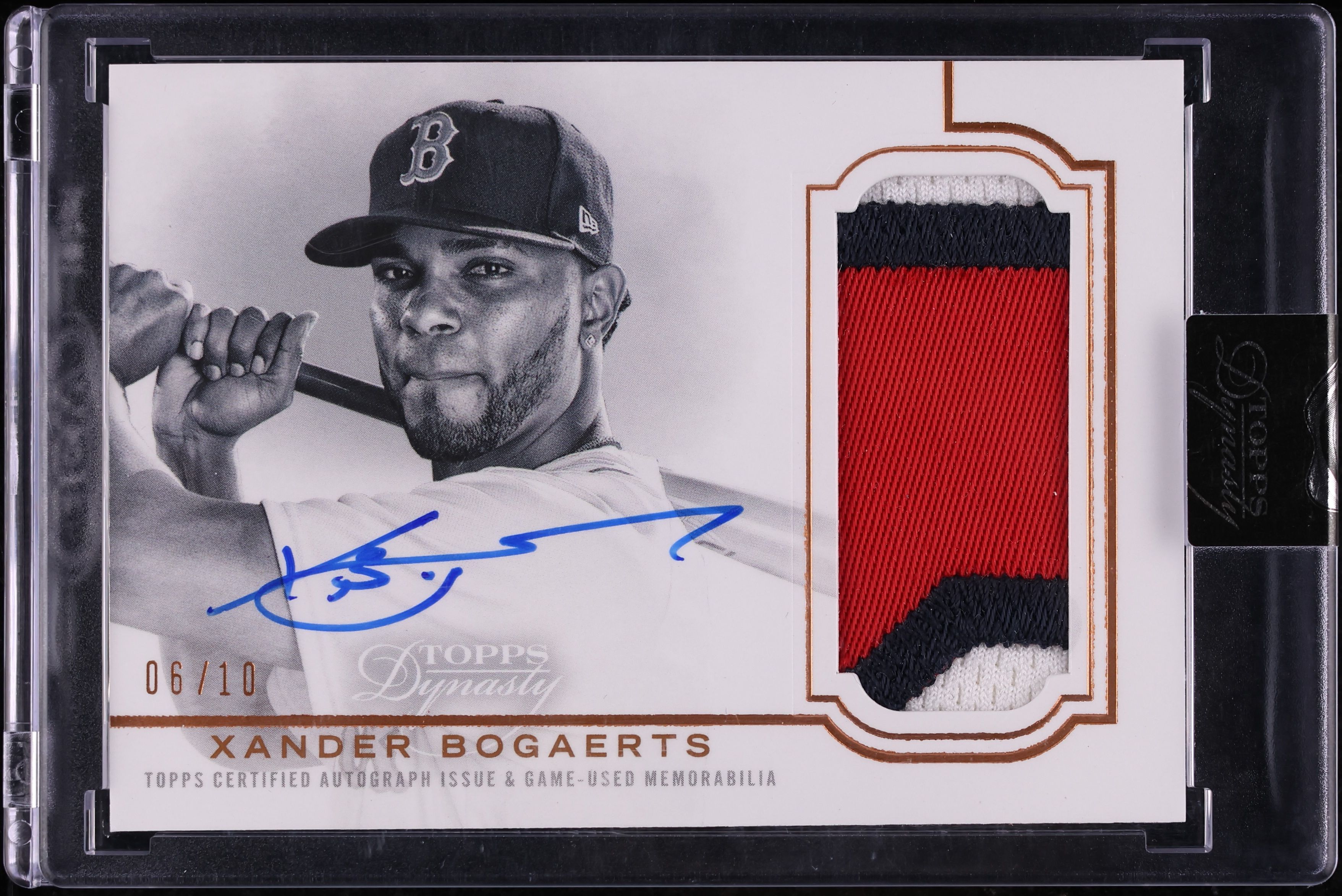 2020 Topps Dynasty Xander Bogaerts PATCH AUTO /10 #DAP-XB8