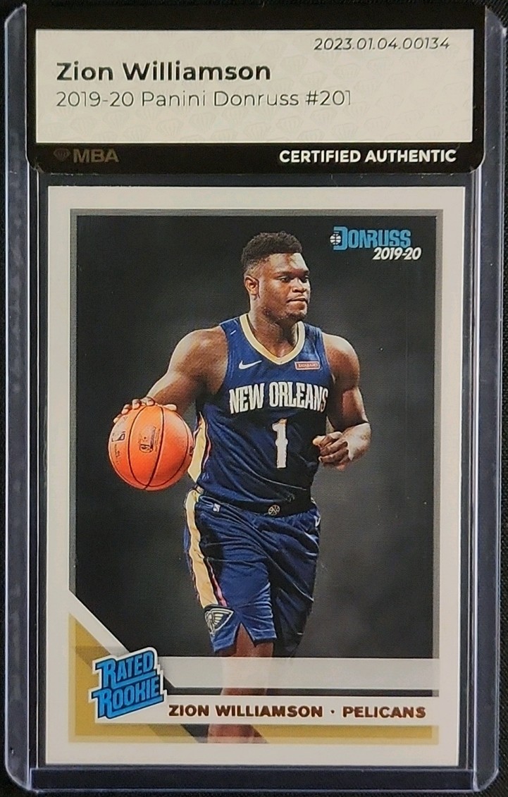 2019 Donruss Basketball Zion Williamson ROOKIE #201 MBA AUTH