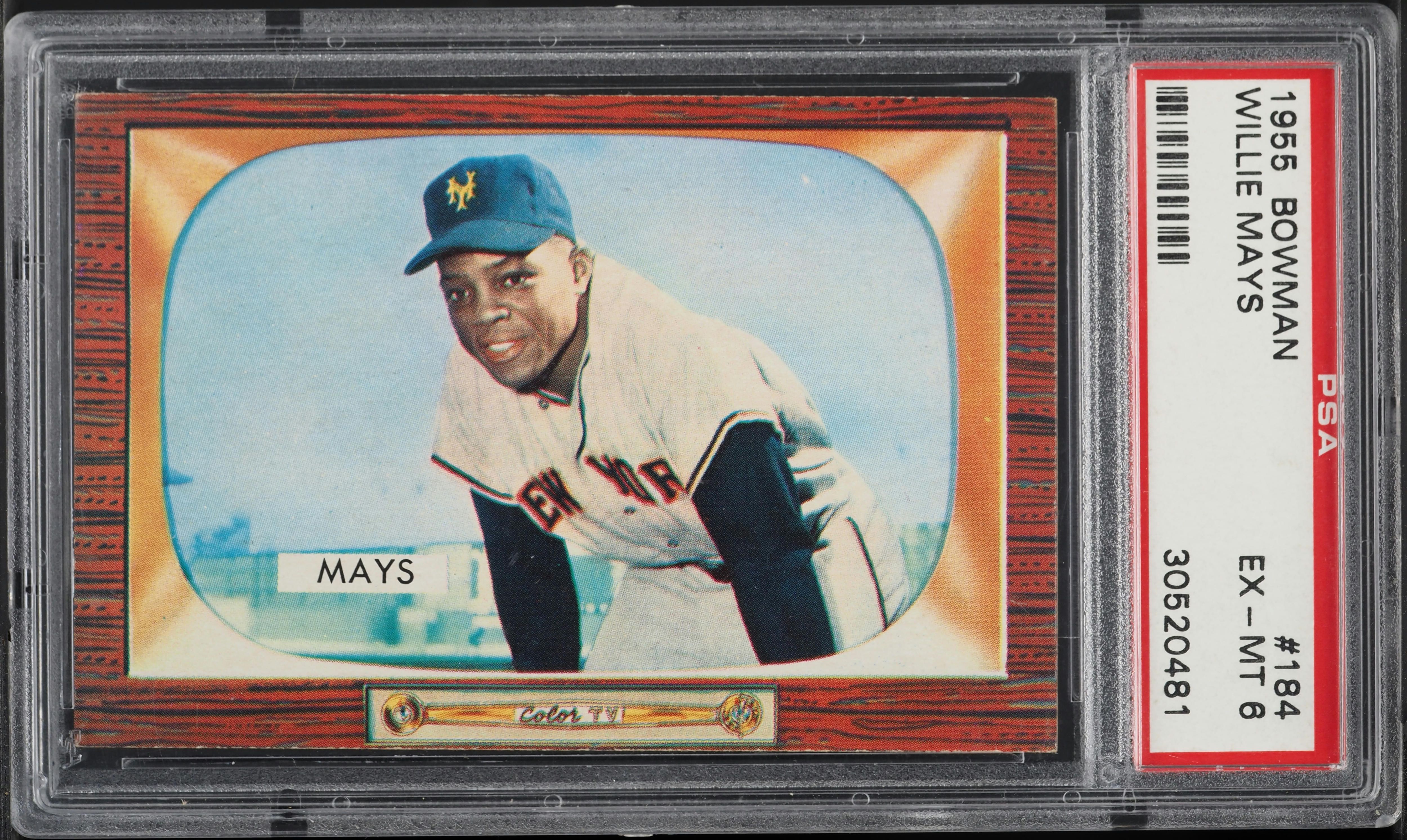 1955 Bowman Willie Mays #184 PSA 6 EXMT