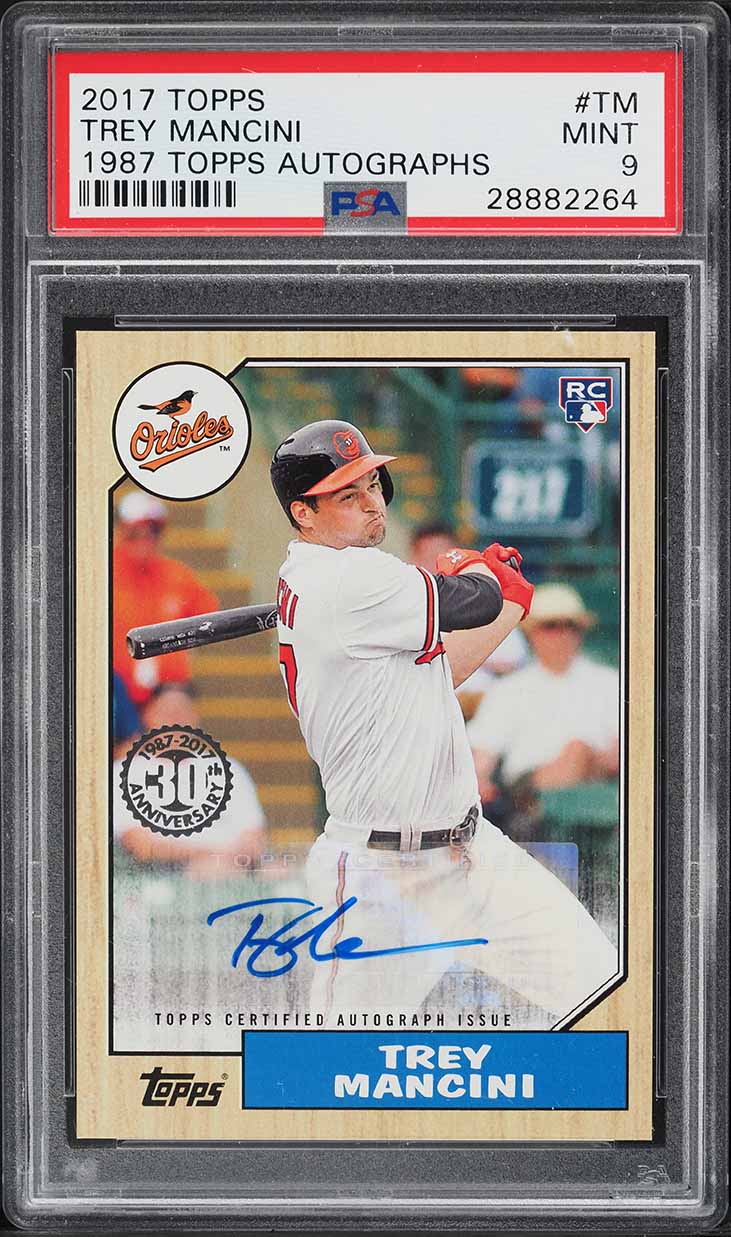 Trey Mancini #1987A-TM 2017 Topps 1987 Topps Baseball 30th Anniversary Rookie & All-Star Autographs