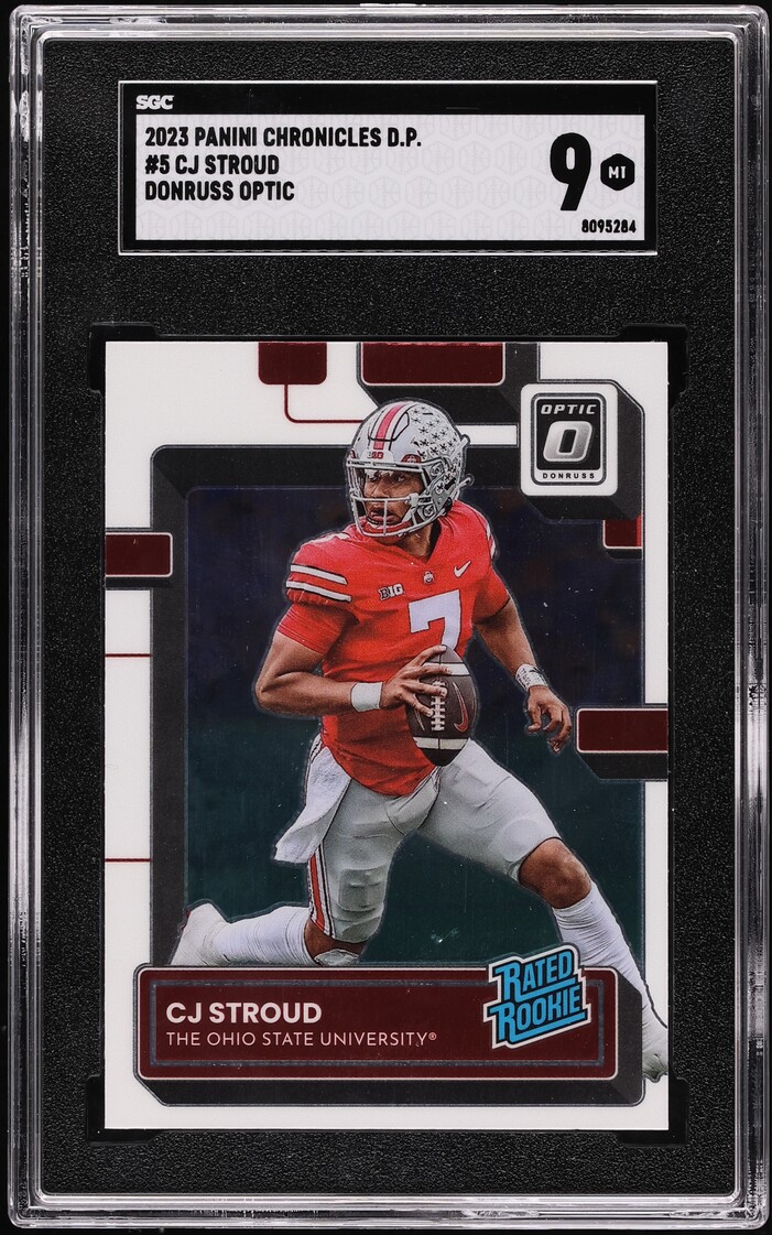 2023 Panini Chronicles Draft Picks Donruss Optic C.J. Stroud ROOKIE #5 SGC 9
