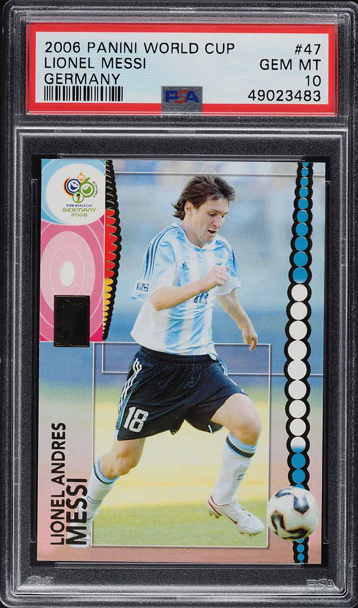 2006 Panini World Cup Germany Lionel Messi #47 PSA 10 GEM MINT
