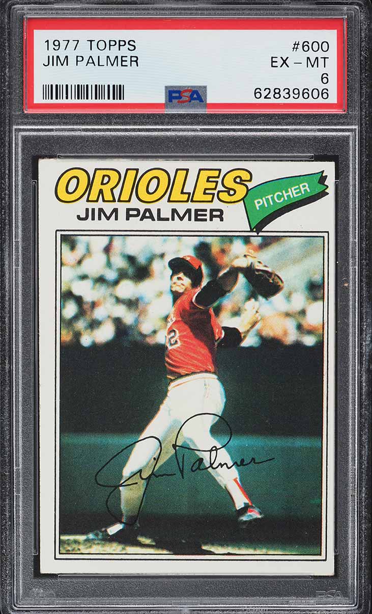 1977 Topps Jim Palmer #600 PSA 6 EXMT