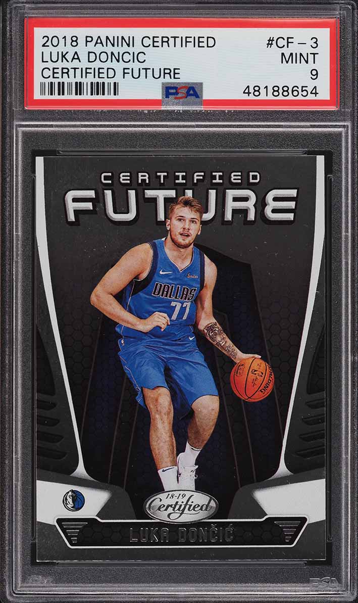 2018 Panini Certified Future Luka Doncic ROOKIE #CF-3 PSA 9 MINT