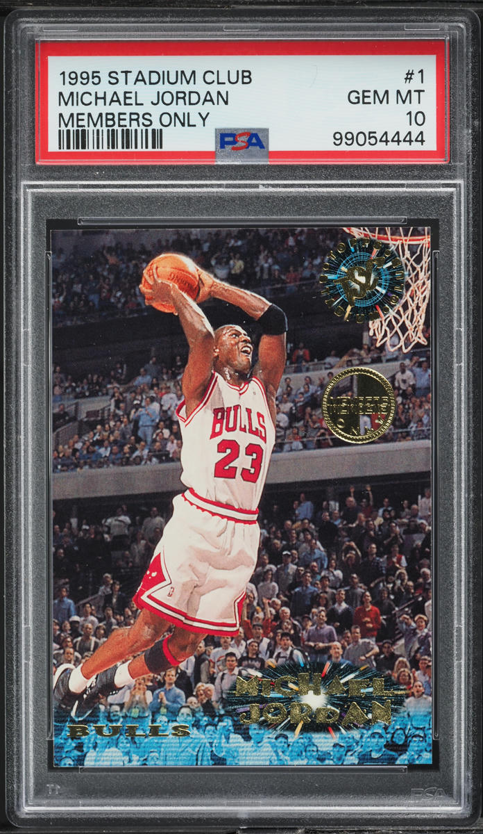 1995 Stadium Club Members Only Michael Jordan #1 PSA 10 GEM MINT