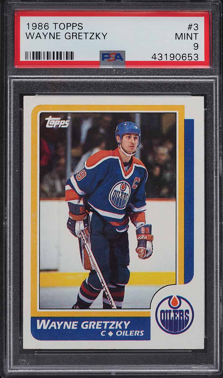1986 Topps Hockey Wayne Gretzky #3 PSA 9 MINT