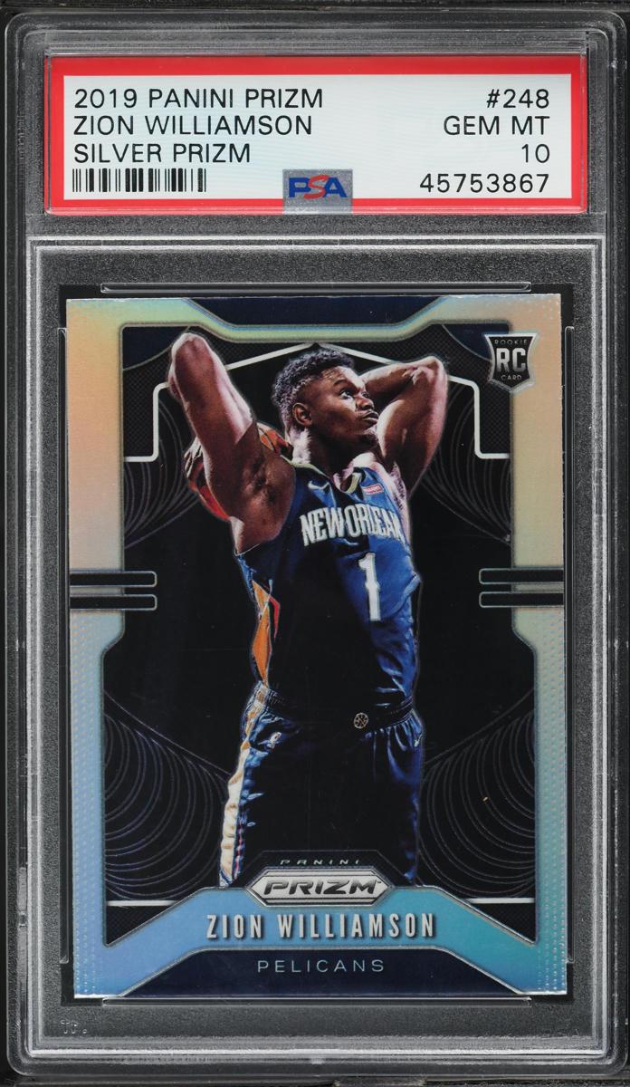 2019 Panini Prizm Silver Zion Williamson ROOKIE #248 PSA 10 GEM MINT
