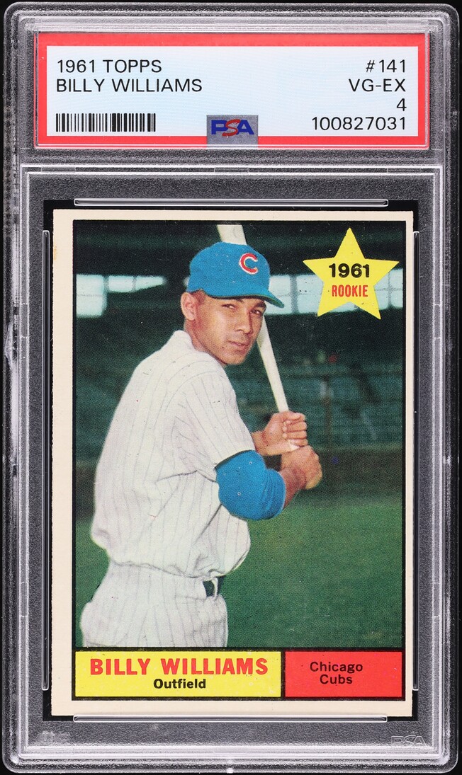 1961 Topps Billy Williams ROOKIE #141 PSA 4 VGEX