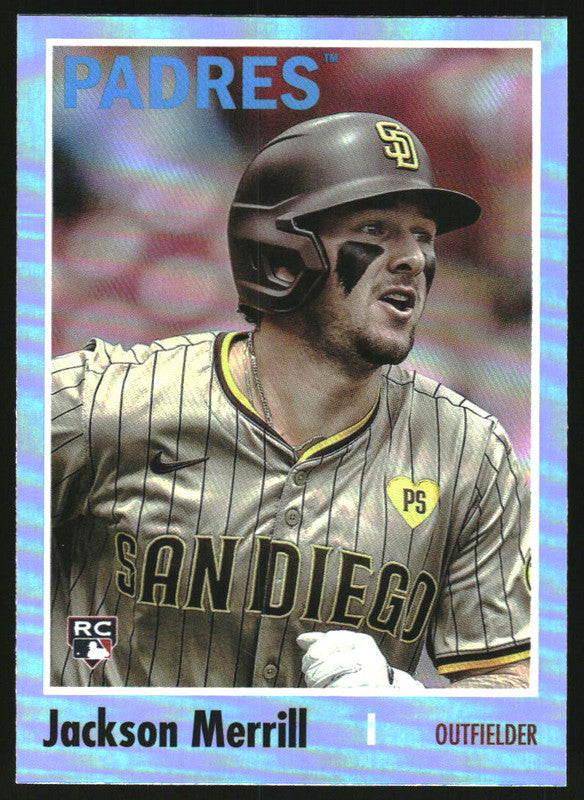 2024 Topps Archives Blue Foilboard #156 Jackson Merrill RC /25