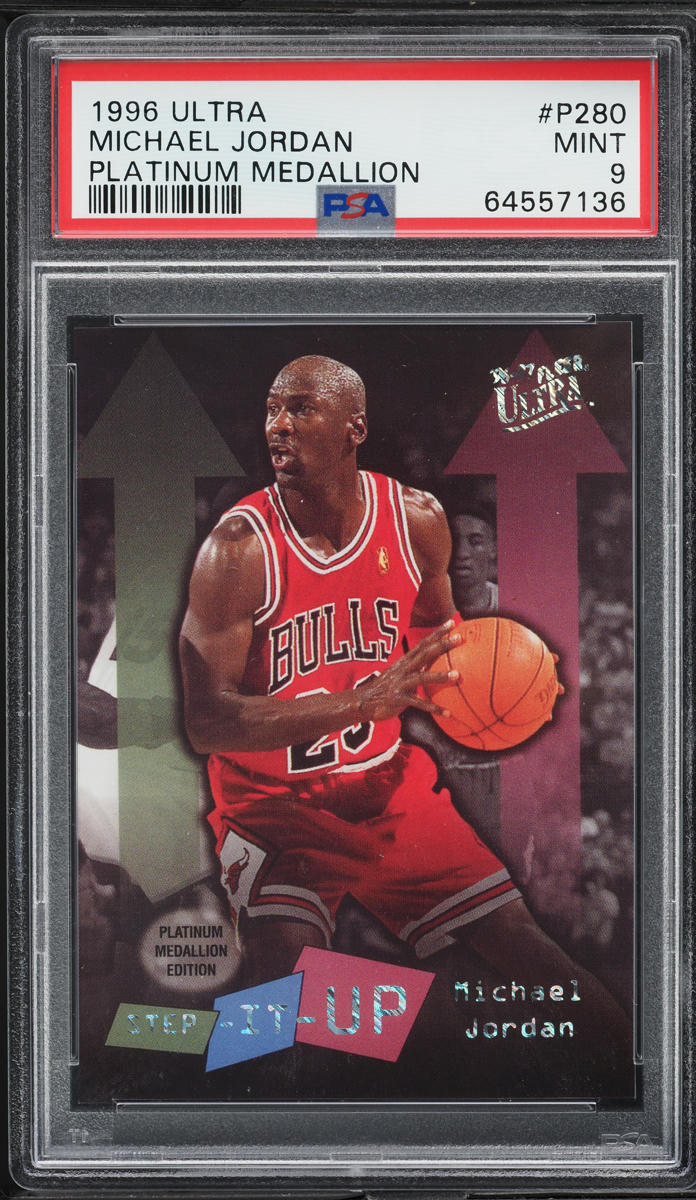 1996 Ultra Platinum Medallion Michael Jordan #P-280 PSA 9 MINT