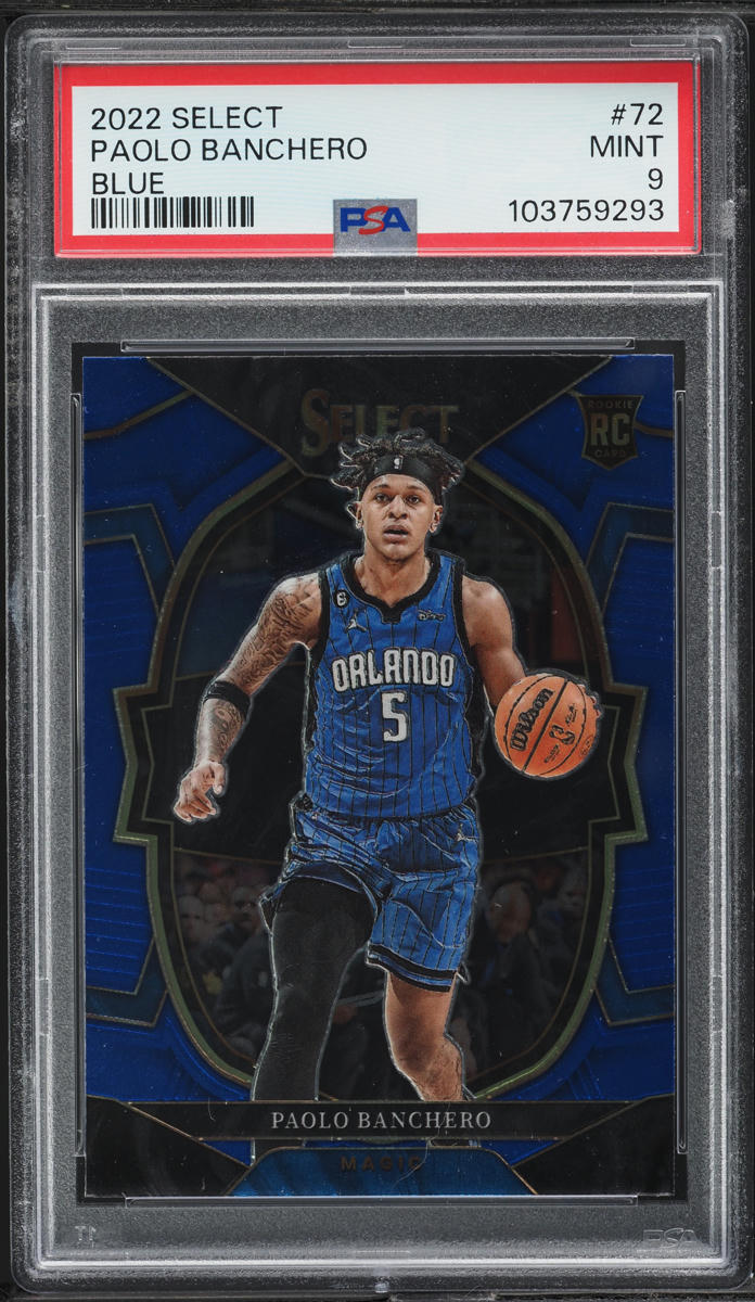 2022 Select Concourse Blue Prizm Paolo Banchero ROOKIE #72 PSA 9 MINT