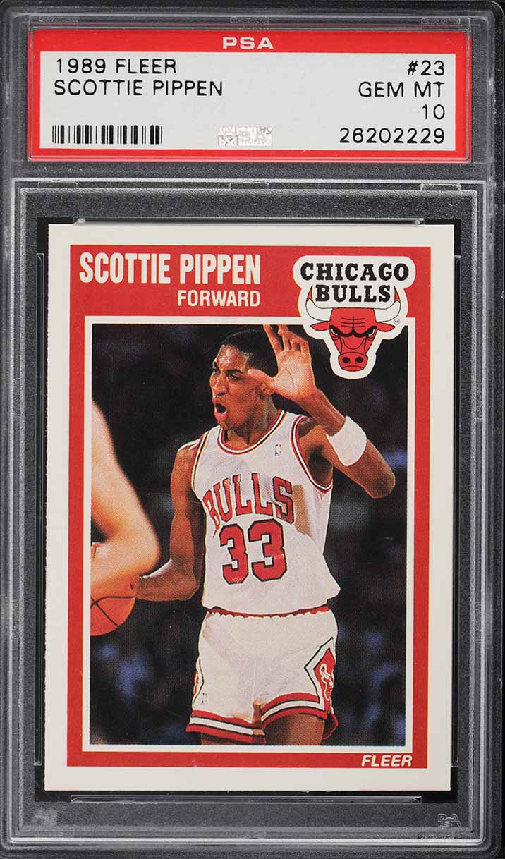 1989 Fleer Basketball Scottie Pippen #23 PSA 10 GEM MINT