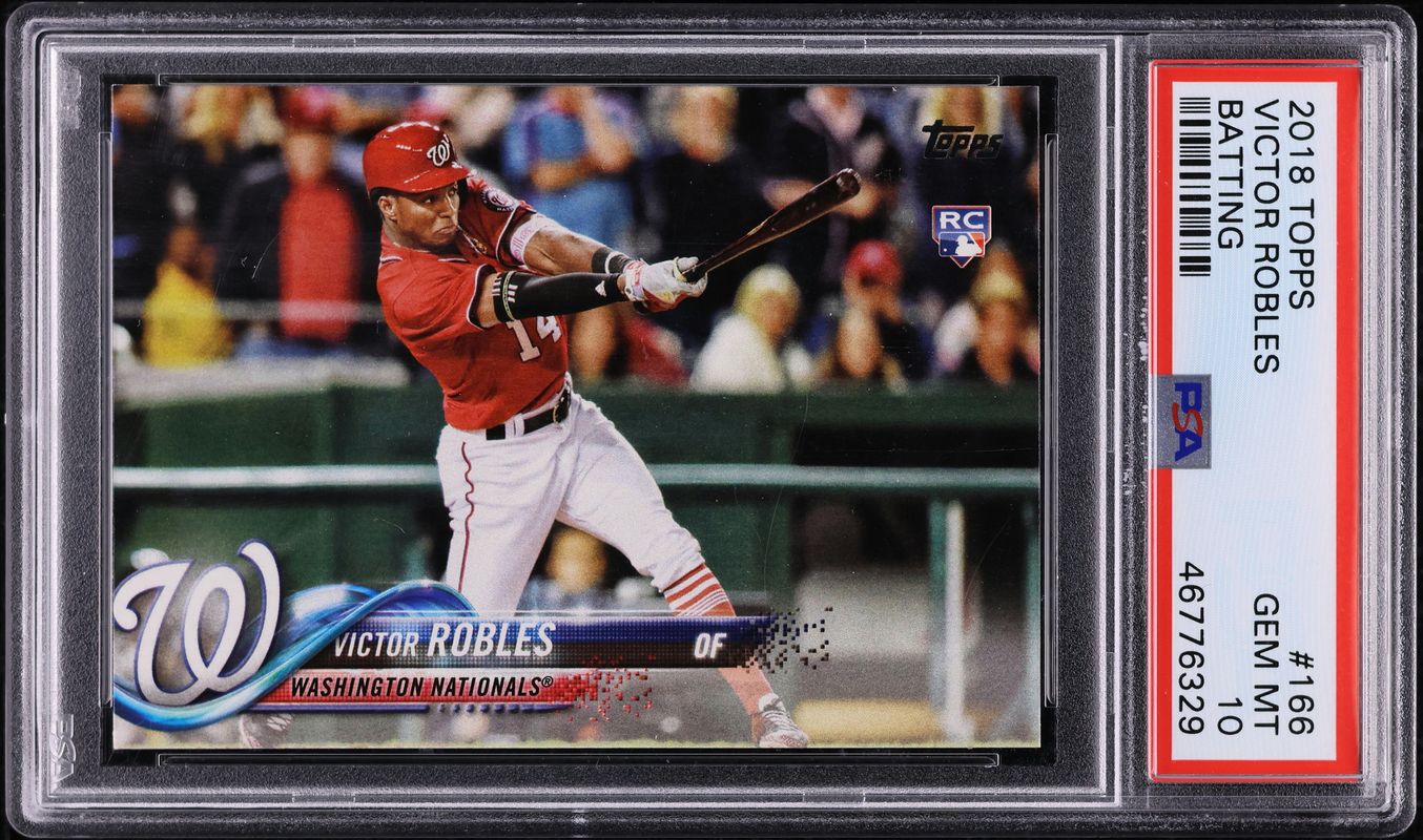 2018 Topps Batting Victor Robles ROOKIE #166 PSA 10 GEM MINT