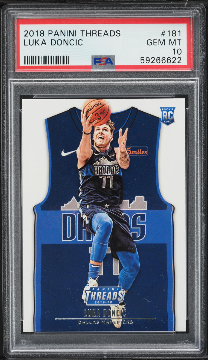 2018 Panini Threads Luka Doncic ROOKIE #181 PSA 10 GEM MINT