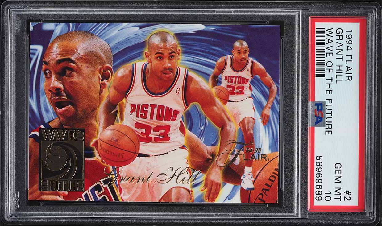 1994 Flair Wave Of The Future Grant Hill ROOKIE #2 PSA 10 GEM MINT