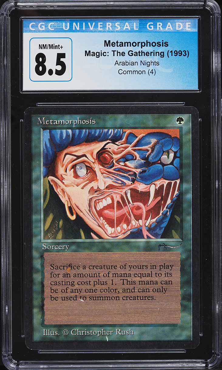 1993 Magic The Gathering MTG Arabian Nights Metamorphosis CGC 8.5 NM-MT+