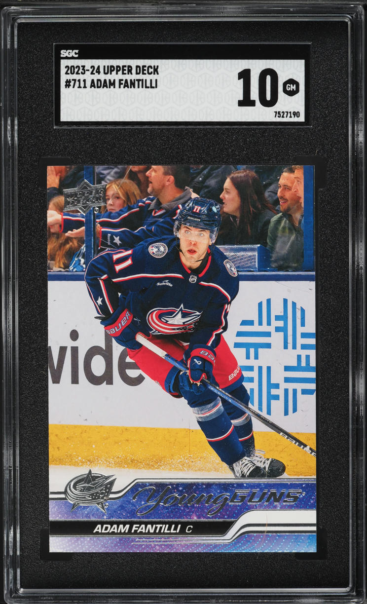 2023 Upper Deck Young Guns Adam Fantilli ROOKIE #711 SGC 10 GEM MINT
