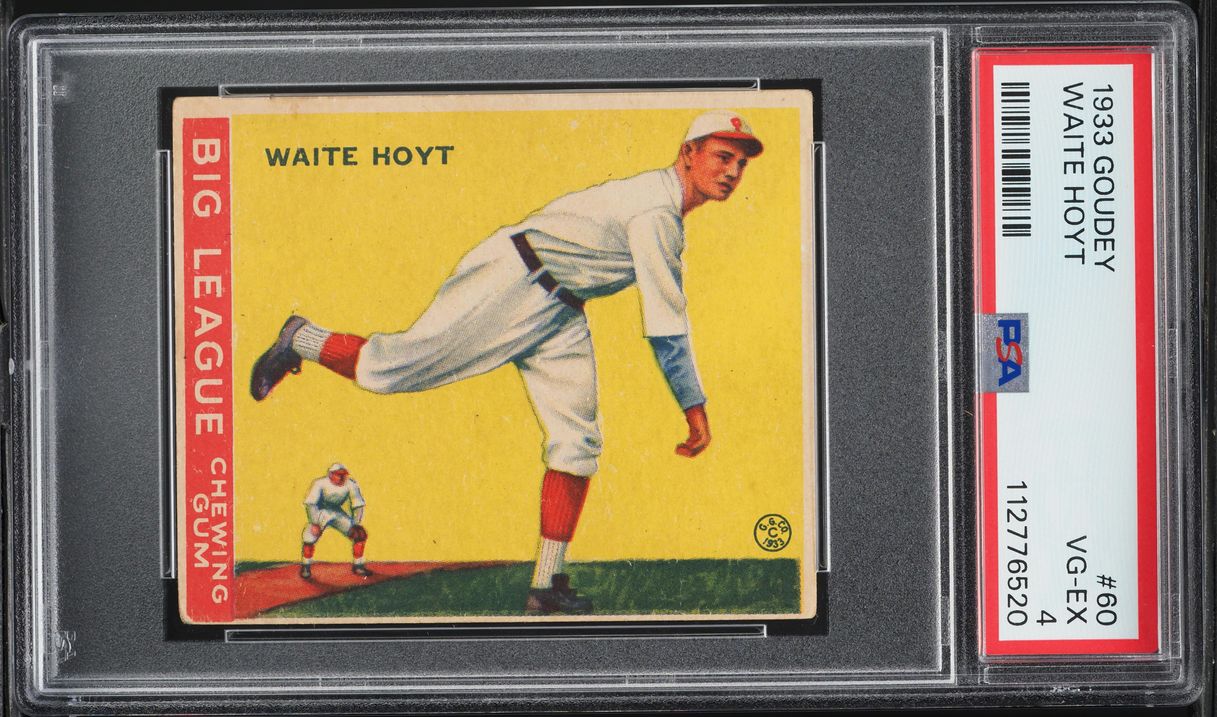 1933 Goudey Waite Hoyt #60 PSA 4 VGEX